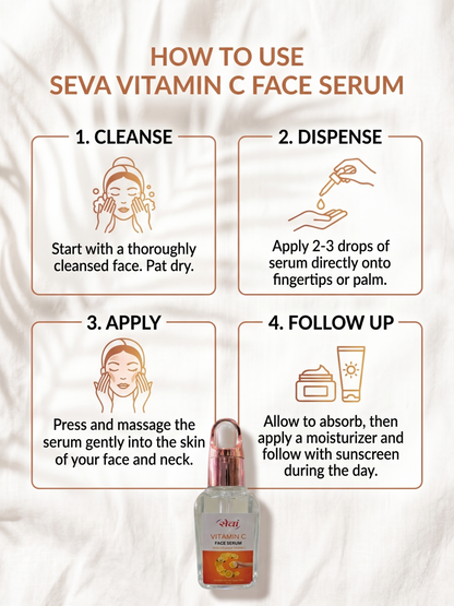 Seva Vitamin C Radiance Face Serum (Brightening & Glow Boost)