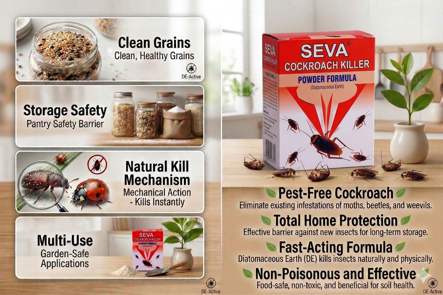 Non Poisonous Anti Roach Powder