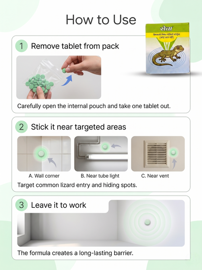 Anti-Lizard Repellent Tablets