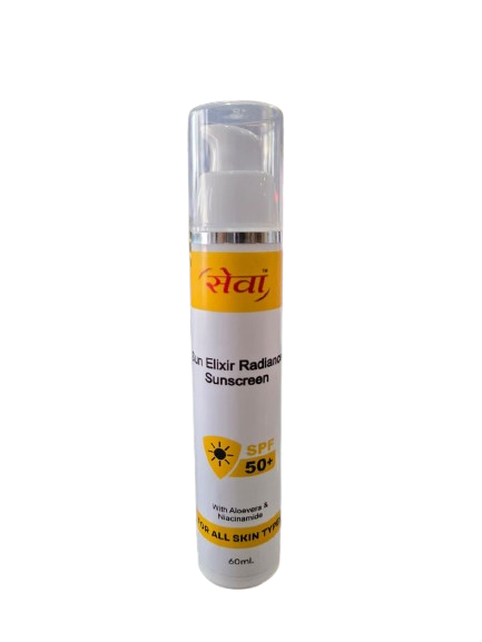 Seva Sun Elixir Radiance Sunscreen SPF 50+ (With Aloe Vera & Niacinamide)