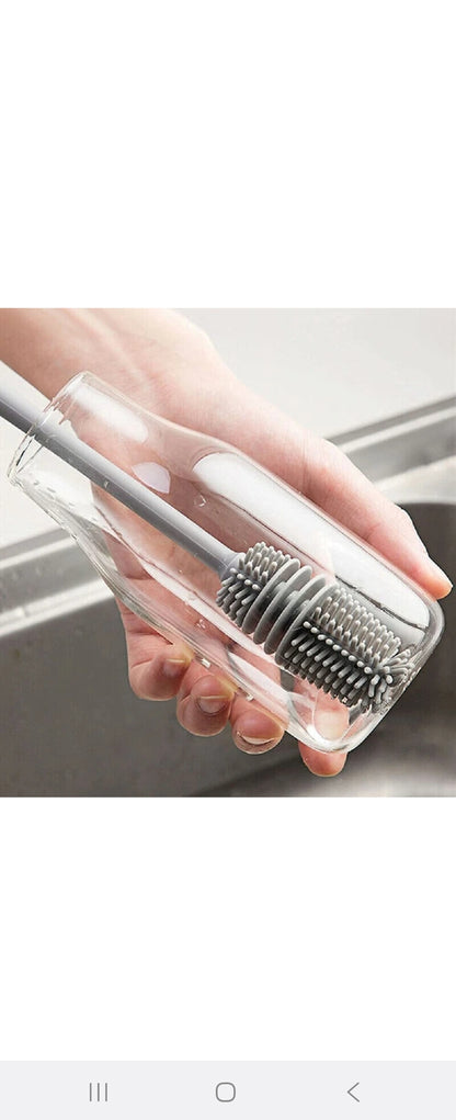 Silicone Bottle Cleaning Brush (Flexible & Hygienic)